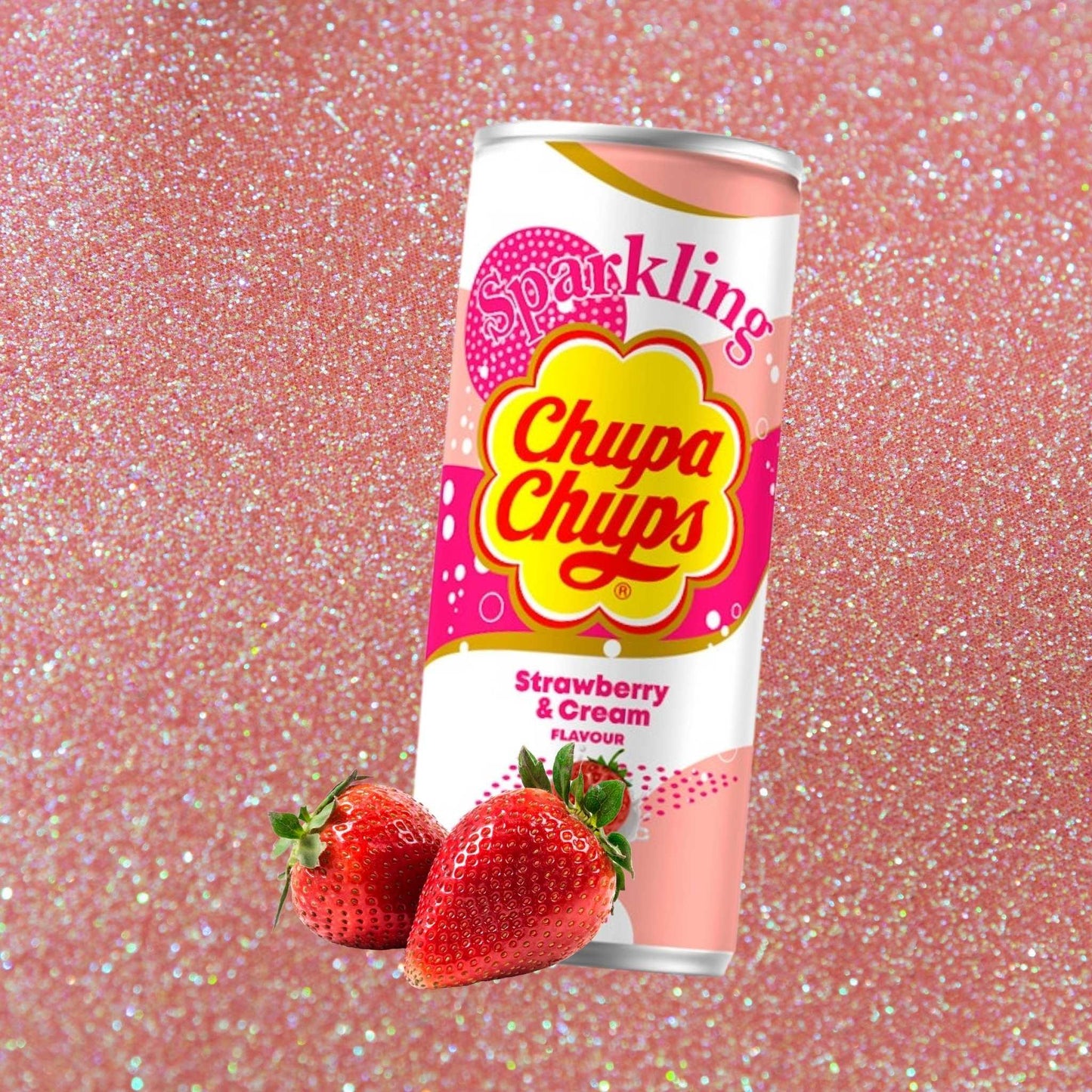 Chupa Chups Sparkling Strawberry & Cream