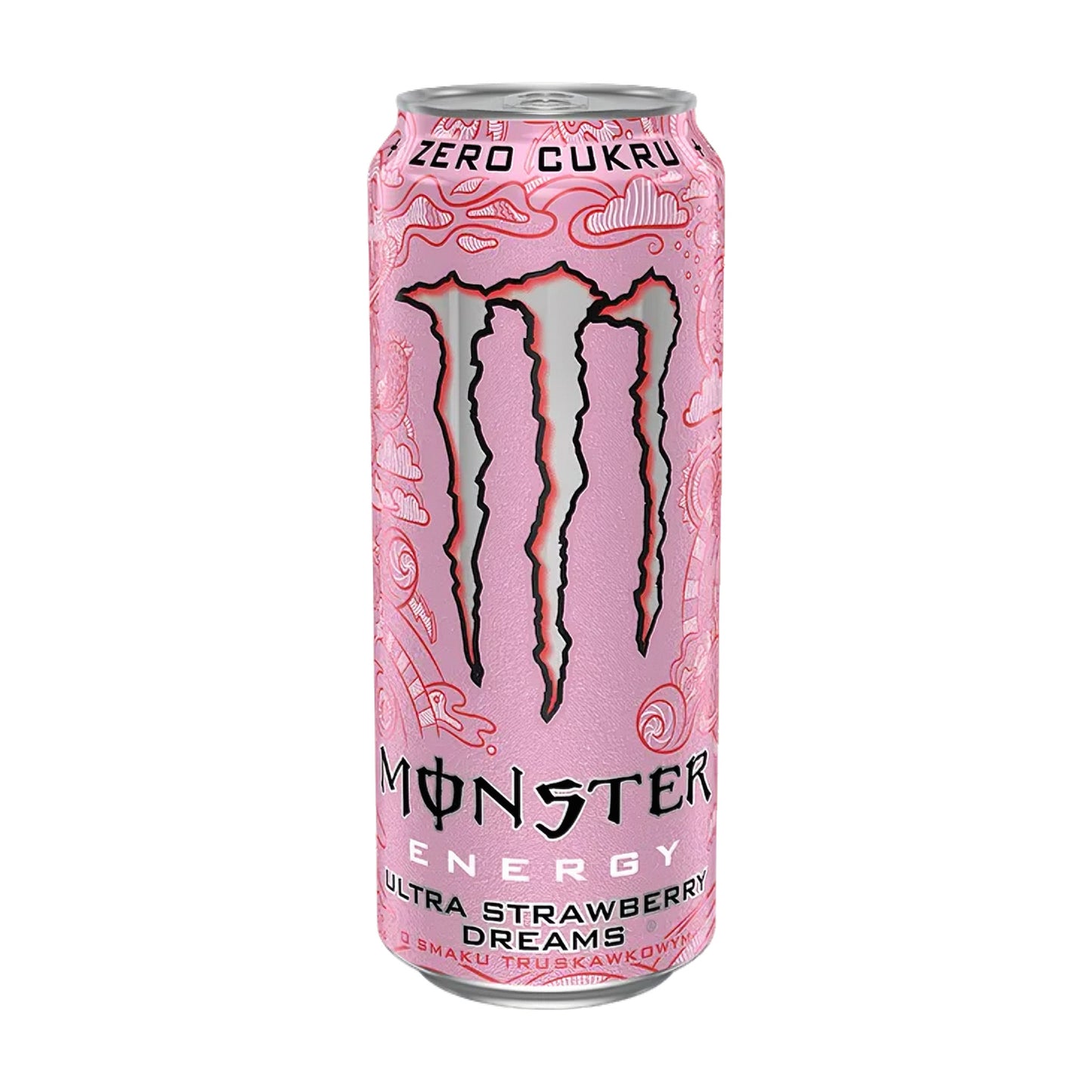 Lata Monster Energy Ultra Strawberry Dreams bebida energética sem açúcar
