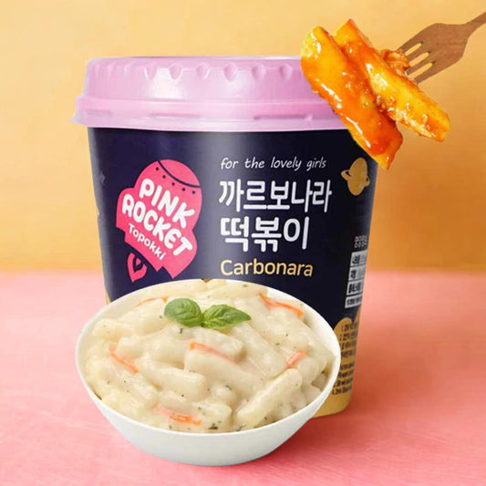 Youngpoong Yopokki Pink Rocket Cup Topokki Carbonara