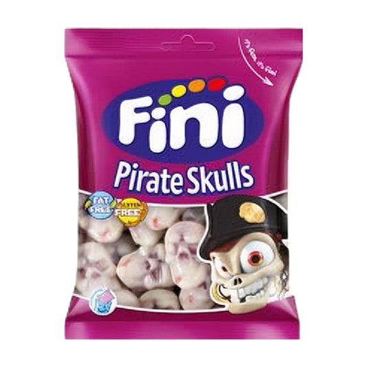 Gomas Fini Caveira formato caveira coloridas embalagem 100g