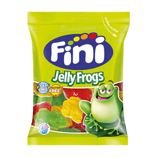 Gomas Fini Jelly Frog gelatinosas coloridas em forma de rã