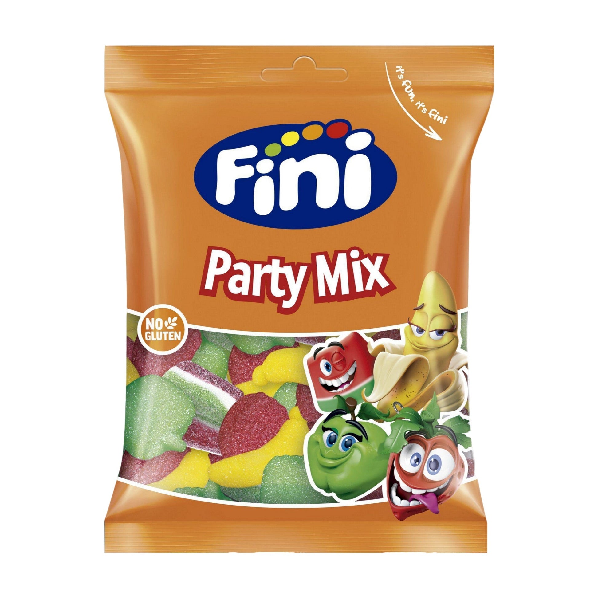 Pacote colorido Fini Party Mix com gomas sortidas frutadas