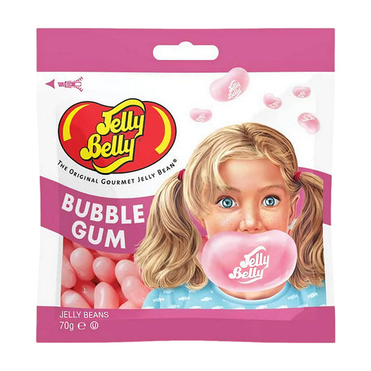 Jelly Belly Beans sabor chiclete em embalagem colorida 70g