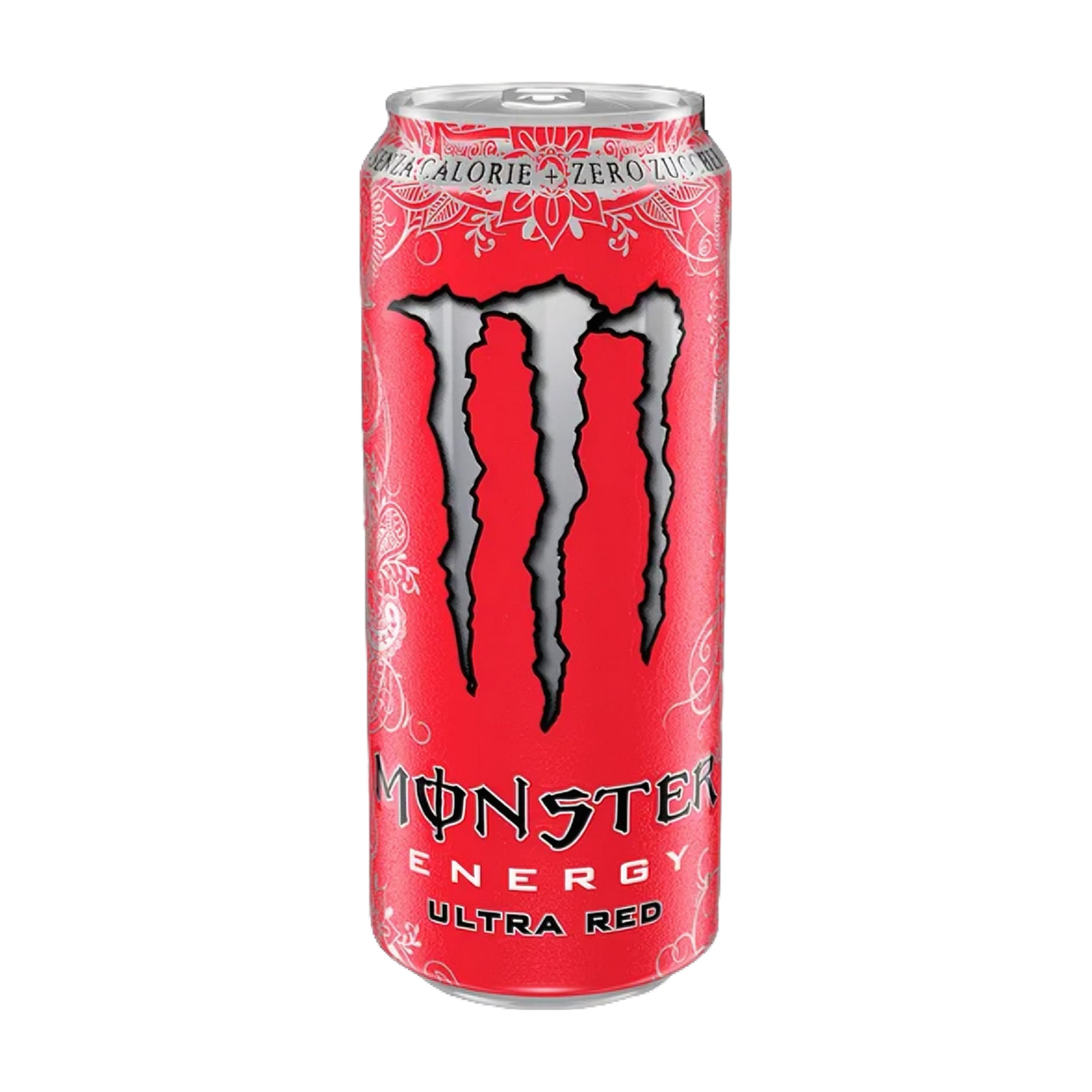 Lata Monster Energy Ultra Red bebida energética sem açúcar