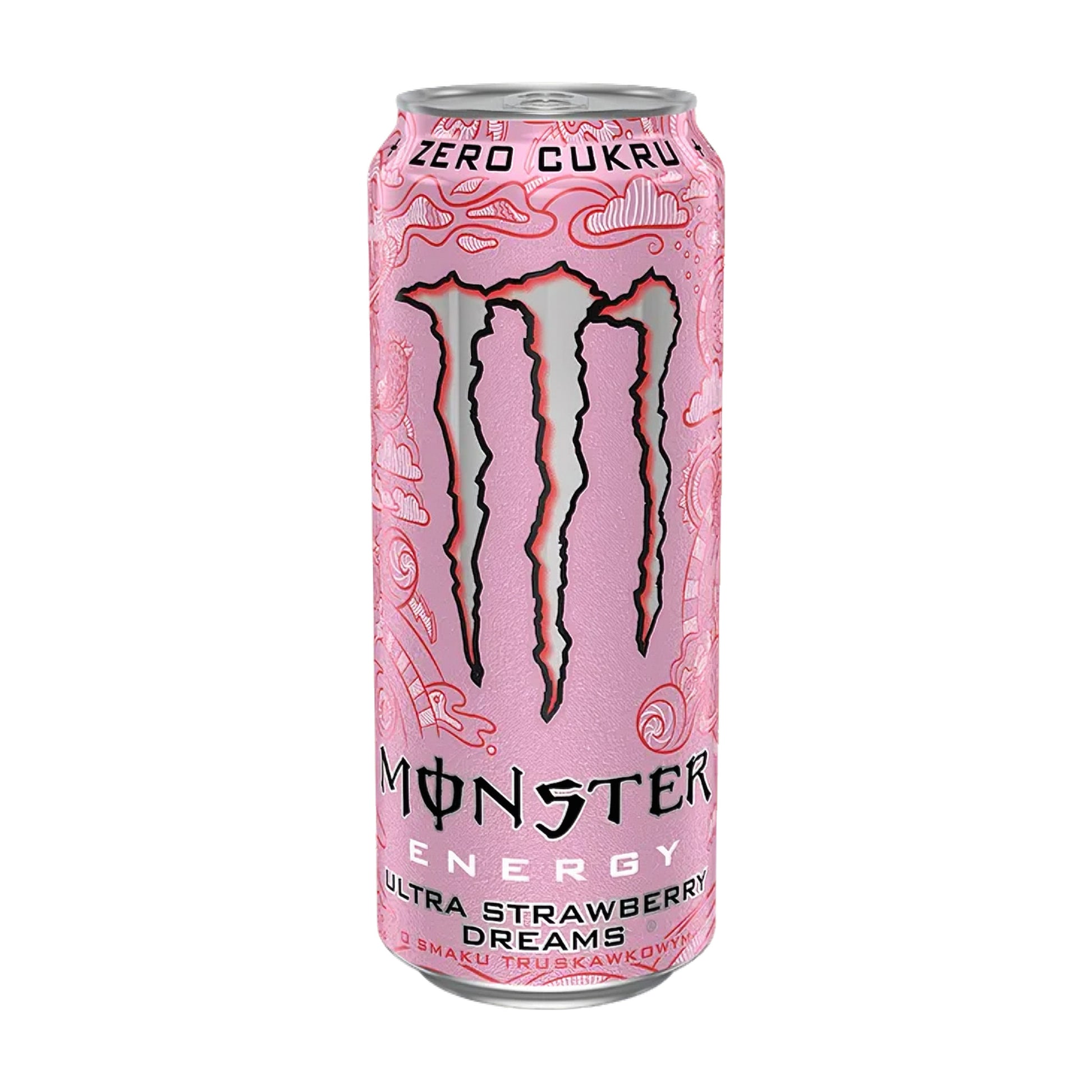Lata Monster Energy Ultra Strawberry Dreams bebida energética sem açúcar