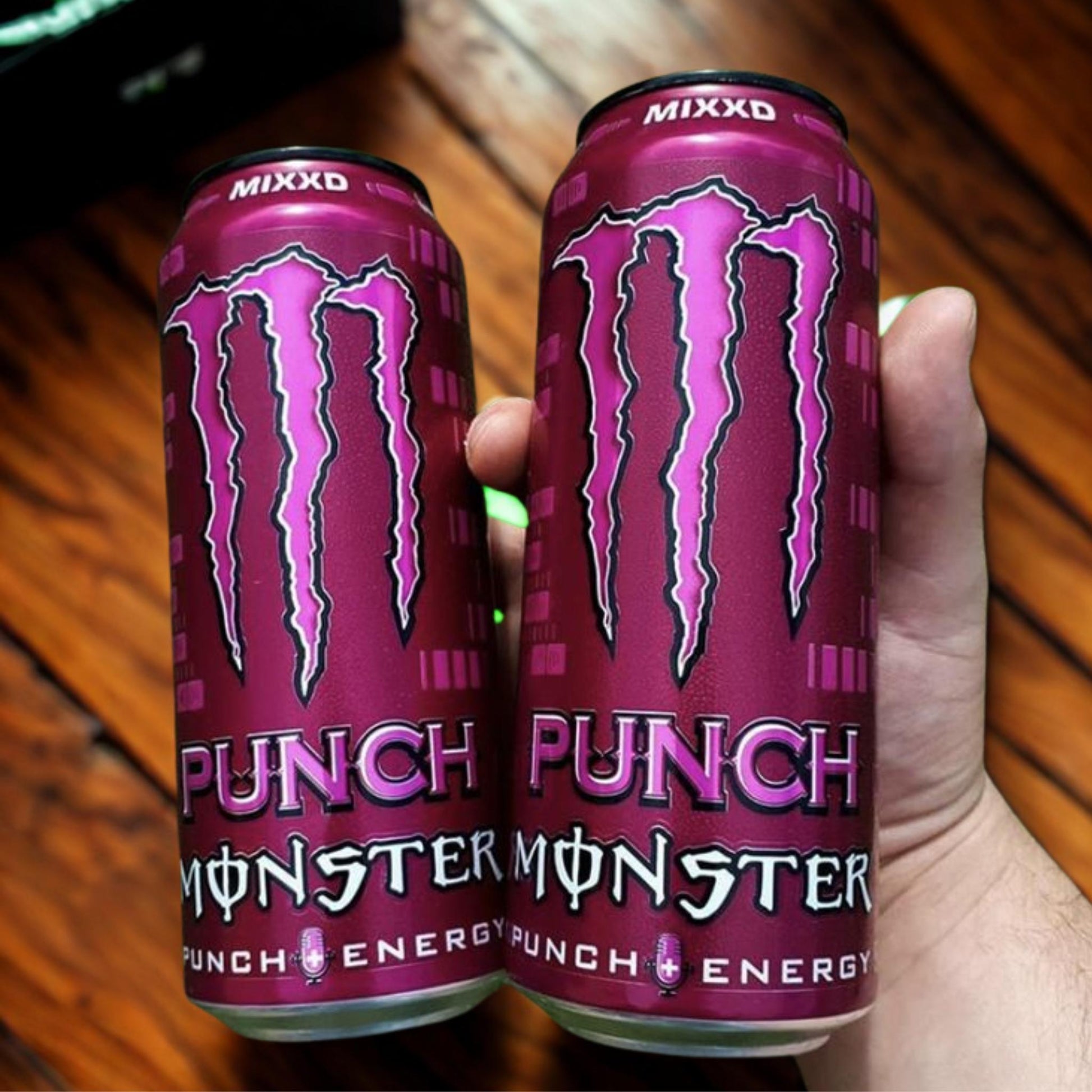 Lata Monster Energy Mixxd Punch bebida energética tropical importada
