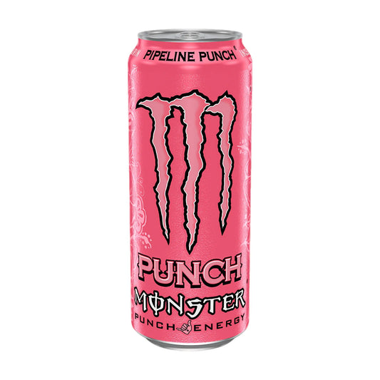 Monster Energy Pipeline Punch lata rosa bebida energética tropical
