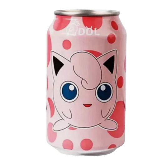 Lata QDOL Pokémon Jigglypuff água com gás sabor pêssego
