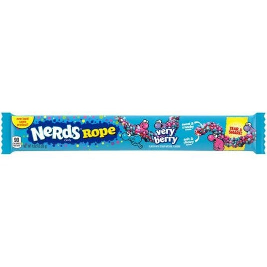 Wonka Nerds Rope Very Berry embalagem colorida doce americano